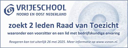VSNON zoekt 2 leden Raad van Toezicht